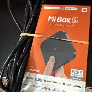 Xiaomi Mi Box S MDZ-22-AB Android TV 4K HDR Remote Streaming Media Player